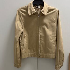 H&M Women's Beige Bomber Jacket